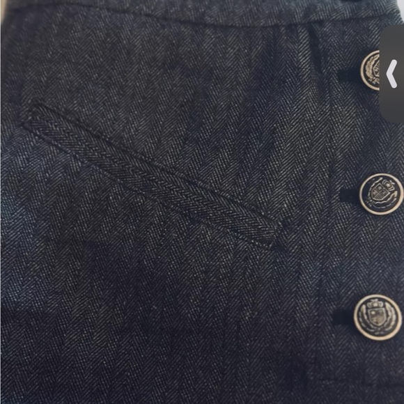 Bird by Juicy Couture 98% Wool Cuff Shorts “Newsies” Workwear & Adjustable Back - Picture 6 of 8